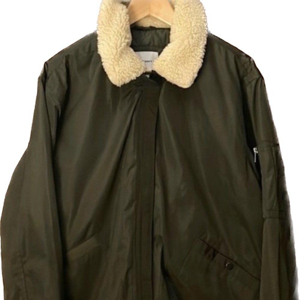 Old Navy Bomber Jacket Large NWOT Dark Green
